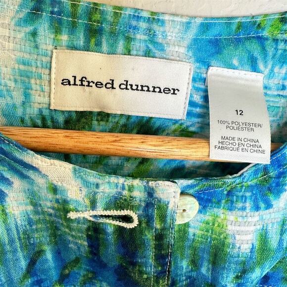 Alfred Dunner‎ Women's Jacket Multicolor Size 12 3/4 Sleeve Button Closure - Picture 4 of 15
